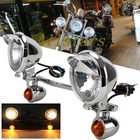 Passing Spot Fog Light Bar   Turn Signals Lamp For Harley Softail Fatboy Flstf