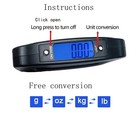 Digital Luggage Scale 50kg 110lb Portable Hanging Suitcase Scale With Hook 360  