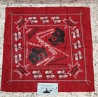 Vtg Willie Nelson Official Bandana Handkerchief Authentic Concert Merch   Ticket