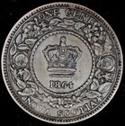 1864 Canada Provinces  Nova Scotia  1 Cent  Victoria  Unc