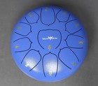Balmy 10  Blue 11-tones Steel Tongue Drum With Song Book mallets