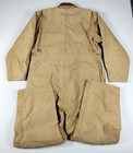 Vintage 1999 Carhartt Coveralls Men 46 Short Tan Duck Quilted Lined Workwear