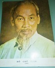 1965 Ho Chi Minh - Propaganda Portrait Print Poster - Govt Issue - Vietnam War