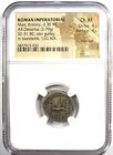 Marc Antony Ar Denarius Silver Galley Roman Coin 32 Bc - Ngc Choice Xf  ef 