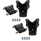 For Ford F150 F250 F350 Bronco Rear Leaf Spring Shackle Bracket Pair Hanger Kit