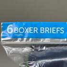 Hanes  6 Pack   Men s Boxer Briefs Sz M 32-34  Black blue grey 7460p6