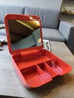 Gedy Makio Hasuike Vintage 70s 80s Bathroom Cheats Italian Design Red Vanity Box