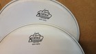 2 Pair Ludwig Rockers 13 Inch White Heavy Coated Drum Head Vtg Nos 