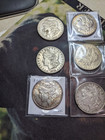 Lot Of 6 Silver Morgan Dollars   See Description For Details Of Each Coin
