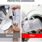 3 Packs Bra Laundry Bag Mesh Washing Pouch With Zipper For Women   s Lingerie