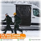 Van Chill Curtain Fit For Ford Transit 2015-2025 Mid high Roof Sliding Side Door