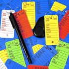 500 Pcs Key Tags With Labels Car Dealership 1 38 X 2 99 Inches  Bright Colors 