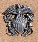 Wwii Us Navy Medical Medic For The Usmc Overseas Cap Hat Badge By Meyer