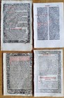 7 Early Printed Post Incunable Leaves  a  - 1487 1550