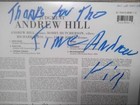 Andrew Hill Signed Autographed Lp Blue Note Original Jazz Great Very Rare