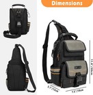 Electrician Tool Pouch Bag  Zippered Hvac Tool Organizer With Ergonomic Handl   