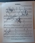 Def Leppard Autographed Sheet Music   Animal 