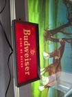 Budweiser Clydesdale Horse Lighted Beer Sign Vintage 1950s Works 20 x14  Nice 
