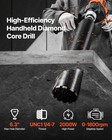 Vevor Diamond Core Drill Machine Handheld Concrete Core Drill Rig 6 3 In 2000w