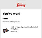 2025-26 Topps Signature Class Hobby Box     presale Basketball Nba Sealed New 5 28