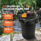 Pond Pressure Bio Filter 3200gal 2630gph Koi Pond Filter With 13w Uv Light