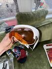 Vtg 1960 s Buco Detroit Michigan Orange Plastic Bubble Motorcycle Ski Goggles