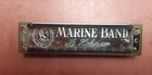 Vintage Harmonica Hohner Marine Band 1896 Key C Pre War