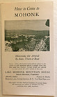 Lake Mohonk Mountaion House Ephemera 1945-46 Room Rates  Railroad Timetable   