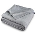  Flannel Fleece Throw Blanket  340 Gsm All Season Super Soft Cozy 50   70  Gray