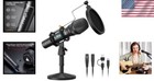 Dynamic Podcast Microphone Usb Xlr Dual Output For Pc Studio Recording Kit