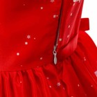 Toddler Kids Girls Christmas Mesh Santa Dresses Short Sleeve Princess Dress