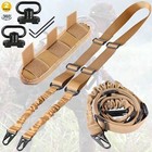 Tactical Rifle Sling Combo  2-point Qd W 360   Swivel   Shoulder Pad - Adjustable