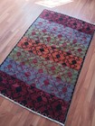 Multicolor Rare Handmade Rug  Kitchen Are Wool Cotton Rug  Old Geometric Rug 4x6