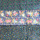 Vintage Cotton Quilting Fabric Lot Floral 7 Yards Haven Concord 3 Patterns