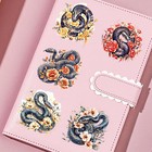 Vintage Scrapbook Stickers Floral Journaling Sticker Decorative Stamping Sticker