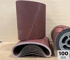 Ez8 8x19 Sanding Belts 100 Grit Aluminum Oxide Pack Of 10
