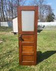 Antique Florentine Glass   Oak Door Victorian Privacy Glass Bathroom