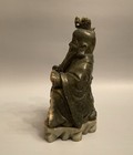 Jade Wise Man Figurine Green Stone Statue 9    Tall