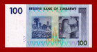 Zimbabwe 100 Dollars 2007 Unc Note - Sign  Gov  Dr  G  Gono - Prefix  Aa  p-69a 