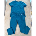 Figs Casma Top Yola Pants Scrub Set Womens Sizes Medium Top  S p Bottom Teal Euc