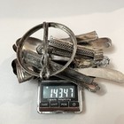 Lot 143 Grams 925 Sterling Silver Scrap Marked Knife Handles Spoons Gorham