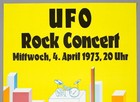 Ufo     Rare Vintage Original M  nchengladbach 1973 Concert Poster