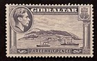 Travelstamps 1938 Gibraltar Stamps Sg123b Three Half Pence  Mogh Perf  13