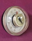 Vintage Black Honeywell Glass Ball Weighted Paperweight Desk Thermometer