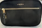 Tumi 2 Split Travel Kit Toiletry Bag Black Compact Organizer Case