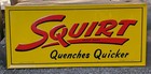 Old Original 1947 Tin Squirt Soda Pop Sign Country General Store Clean 40  X 18 