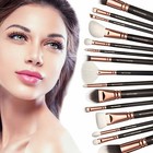 Professional Cosmetic Makeup Brush Set W  Soft Bristles 15 Pcs Kit Eye Lip Face