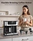 Airmsen 12-cup Programmable Dual Coffee Maker Single Serve K-cup   Ground 1000w