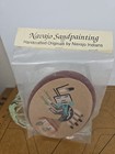 Vintage Navajo Hump Backed Yei Sand Art Restores Harmony   Health Artist Signed 
