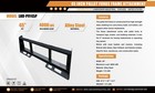 Landhonor 45in Skid Steer Pallet Fork Frame For 2  Receiver Tow Trailer Tractor